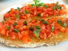 Bruschetta aux Tomates